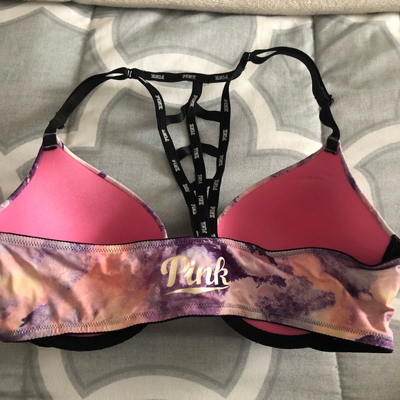 PINK straps halter push up bra - Picture 3 of 6